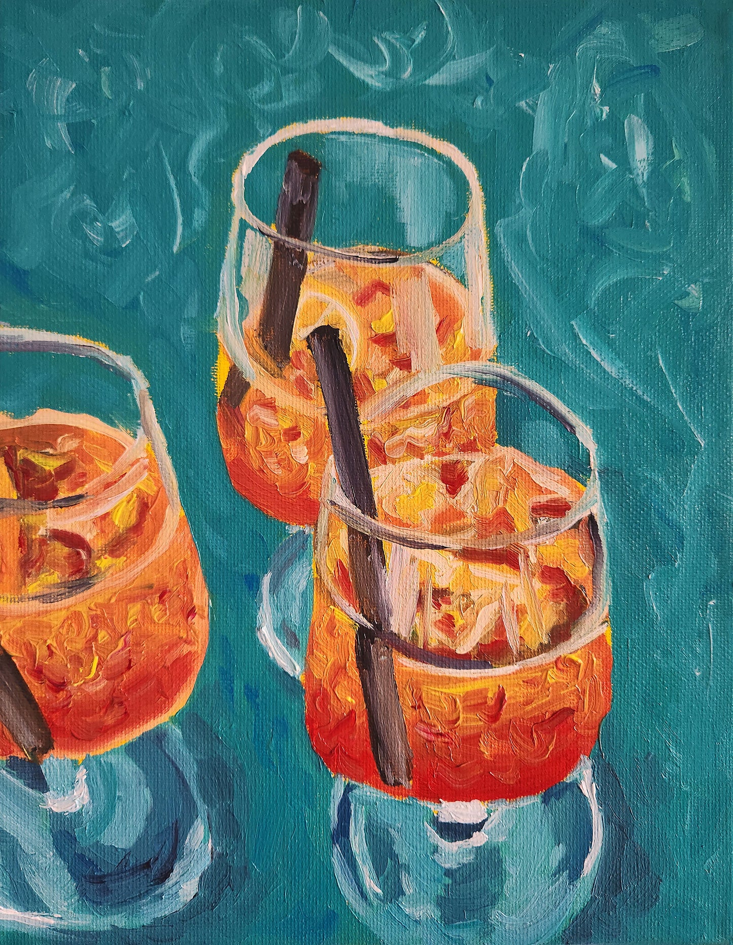 Aperol Spritz 'cheers' 8x10