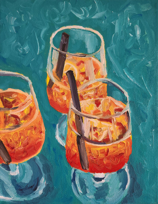 Aperol Spritz 'cheers' 8x10